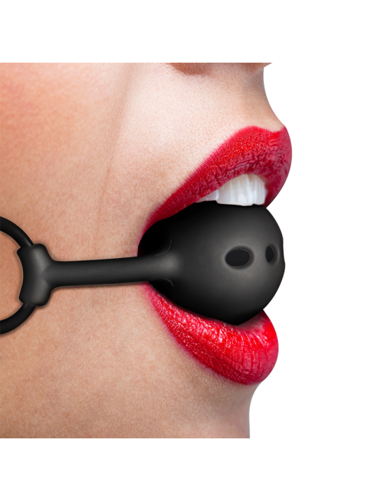 FETISH SUBMISSIVE BONDAGE - ADEMENDE SILICONEN BAL GAG