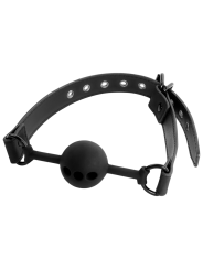 FETISH SUBMISSIVE BONDAGE - BÂILLON À BOULE EN SILICONE RESPIRANT
