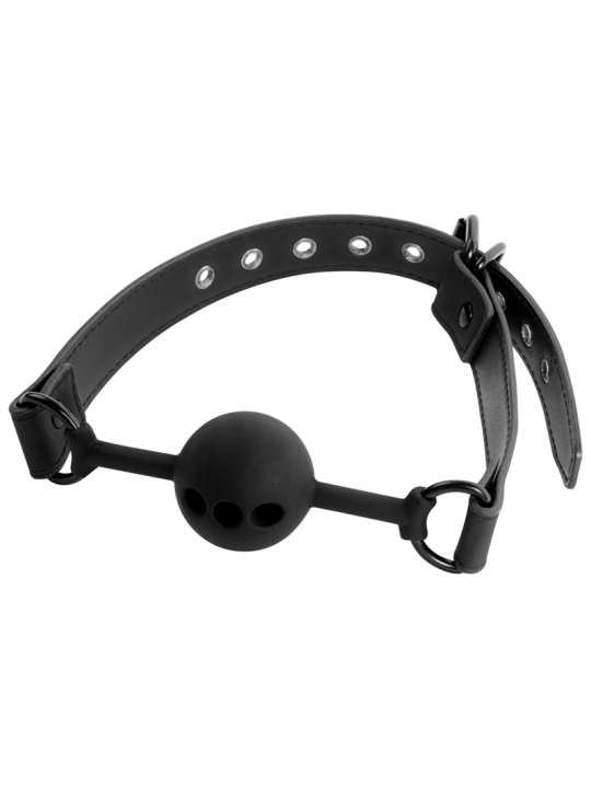 FETISH SUBMISSIVE BONDAGE - ADEMENDE SILICONEN BAL GAG