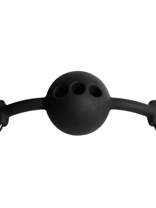 FETISH SUBMISSIVE BONDAGE - MORDAÇA DE BOLA DE SILICONE RESPIRÁVEL