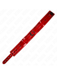 KINK - WINE RED ADJUSTABLE NECKLACE 37.5-49.5 CM X 5 CM