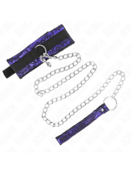 KINK - SHORT VELVET LACE NECKLACE WITH BELT 105 CM WITH NYLON TRIM 44 