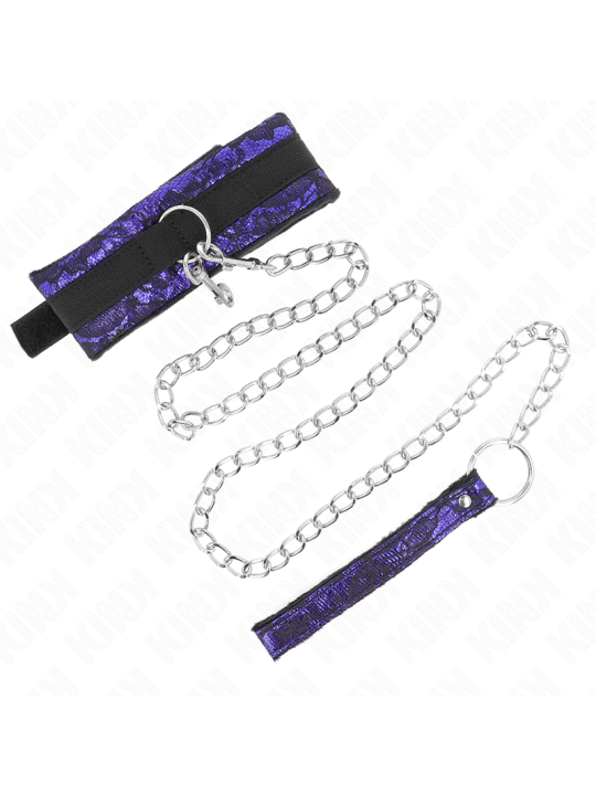 KINK - COLLANA CORTA IN PIZZO DI VELLUTO CON CINTURA 105 CM CON PROFIL