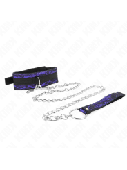 KINK - COLLIER COURT EN DENTELLE DE VELOURS AVEC CEINTURE 105 CM AVEC 