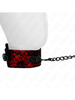 KINK - COLLAR CON CORREA 105 CM DE ENCAJE CON CINTURÓN DE CUERO REAL 4