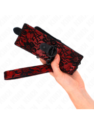 KINK - COLAR DE RENDA COM CINTO COM CINTO DE COURO REAL 105 CM / 44 X 