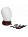 KINK - COLAR DE RENDA COM CINTO COM CINTO DE COURO REAL 105 CM / 44 X 