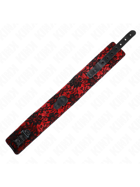 KINK - COLAR DE RENDA COM CINTO COM CINTO DE COURO REAL 105 CM / 44 X 