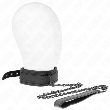 KINK - COLAR DE NEOPRENE BONDAGE MODELO 1 COM CINTO 78 CM AJUSTÁVEL 37