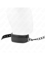 KINK - NEOPRENE BONDAGE COLLAR MODEL 1 WITH BELT 78 CM ADJUSTABLE 37.5