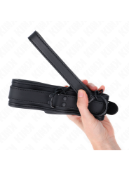 KINK - NEOPREN BONDAGE HALSBAND MODELL 1 MIT GÜRTEL 78 CM VERSTELLBAR 