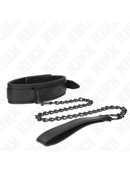 KINK - NEOPRENE BONDAGE COLLAR MODEL 2 WITH BELT 78 CM ADJUSTABLE 37.5