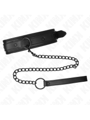 KINK - NEOPRENE BONDAGE COLLAR MODEL 2 WITH BELT 78 CM ADJUSTABLE 37.5