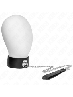 KINK - COLLIER AVEC CEINTURE 65 CM AVEC LARGE BRACELET NOIR AJUSTABLE 