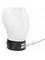 KINK - ZWART 65 CM BREEDTE VERSTELBAAR 33,5-41 CM X 5 CM LIJNHALSBAND