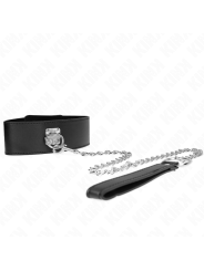 KINK - ZWART 65 CM BREEDTE VERSTELBAAR 33,5-41 CM X 5 CM LIJNHALSBAND