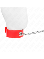 KINK - NECKLACE WITH BELT 65 CM WITH WIDE RED STRAP ADJUSTABLE 33.5-41
