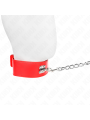 KINK - COLLIER AVEC CEINTURE 65 CM AVEC LARGE BRACELET ROUGE AJUSTABLE