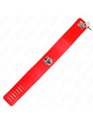 KINK - COLLIER AVEC CEINTURE 65 CM AVEC LARGE BRACELET ROUGE AJUSTABLE