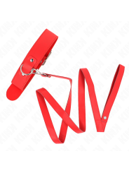 KINK - NECKLACE WITH BELT 116 CM ROJO STRAP ADJUSTABLE 32-50 CM X 8 CM