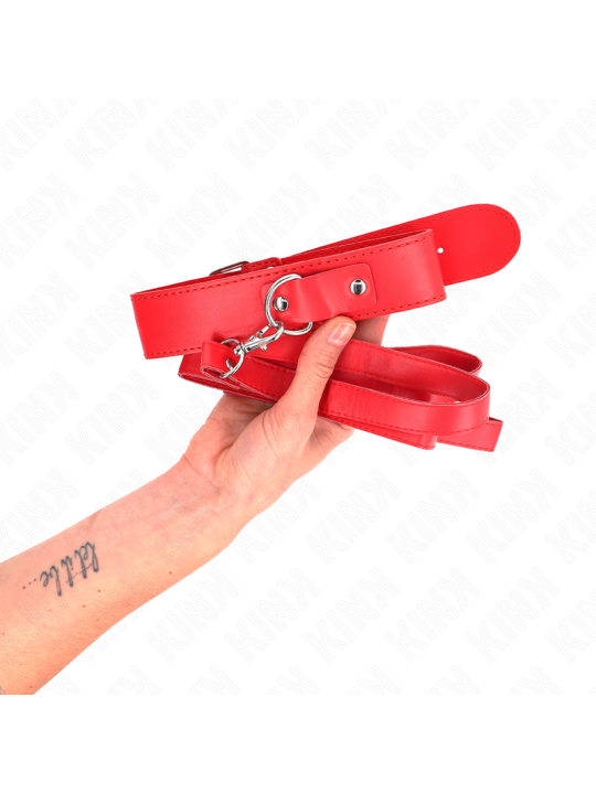 KINK - COLAR COM CINTO 116 CM ALÇA ROJO AJUSTÁVEL 32-50 CM X 8 CM