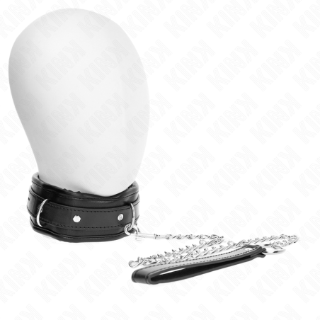KINK - 65 CM ZWARE HALSBAND MET LIJN MODEL 1 VERSTELBAAR 36,5-50 CM