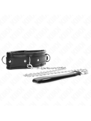 KINK - 65 CM ZWARE HALSBAND MET LIJN MODEL 1 VERSTELBAAR 36,5-50 CM
