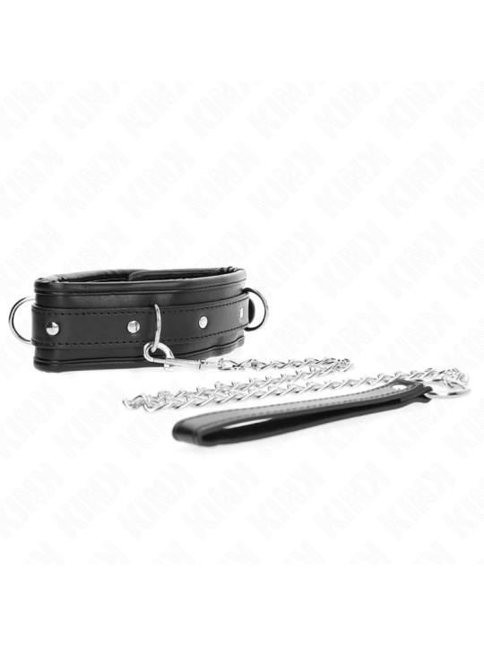 KINK - 65 CM ZWARE HALSBAND MET LIJN MODEL 1 VERSTELBAAR 36,5-50 CM