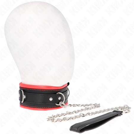 KINK - 65 CM ZWARE HALSBAND MET LIJN MODEL 3 VERSTELBAAR 36,5-50 CM
