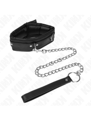 KINK - 65 CM ZWARE HALSBAND MET LIJN MODEL 4 VERSTELBAAR 36,5-50 CM