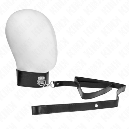 KINK - HALSBAND MET LIJN 116 CM MODEL 2 VERSTELBAAR 36-43 CM X 5 CM