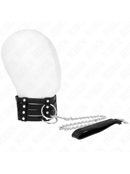 KINK - 65 CM SUB STYLE VERSTELBARE HALSBAND MET LIJN 35-51 CM X 7 CM