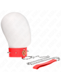 KINK - COLAR DE DIAMANTE VERMELHO COM CINTO 65 CM AJDUSTÁVEL 35-51 CM 