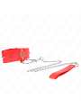 KINK - COLAR DE DIAMANTE VERMELHO COM CINTO 65 CM AJDUSTÁVEL 35-51 CM 