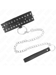 KINK - COLLAR CON CORREA 65 CM CON TACHUELAS PLATEADAS MODELO 1 AJUSTA