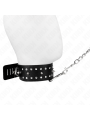 KINK - COLLIER AVEC LAISSE 65 CM AVEC CLOUS ARGENTÉS MODÈLE 1 AJUSTABL