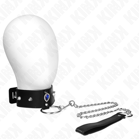KINK - NECKLACE 65 CM WITH STRAP WITH BLUE DIAMONDS ADJUSTABLE 36-43 C