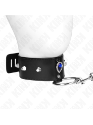 KINK - COLAR 65 CM COM ALÇA COM DIAMANTES AZUIS AJUSTÁVEL 36-43 CM X 5