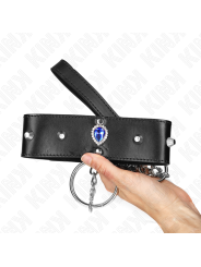 KINK - COLAR 65 CM COM ALÇA COM DIAMANTES AZUIS AJUSTÁVEL 36-43 CM X 5