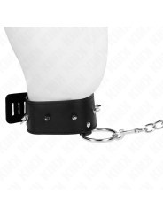 KINK - COLAR 65 CM COM TRELA COM PREGOS PRATA MODELO 2 AJUSTÁVEL 36-43