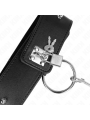 KINK - NECKLACE 65 CM WITH LEASH WITH SILVER STUDS MODEL 2 ADJUSTABLE 