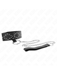 KINK - COLLAR CON CORREA 65 CM CON TACHUELAS PLATEADAS MODELO 3 AJUSTA