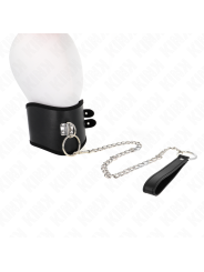 KINK - HALSKETTE 65 CM MIT BREITEM RIEMEN VERSTELLBAR 40-55 CM X 10 CM