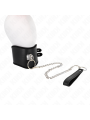 KINK - ZWART 65 CM BREEDTE VERSTELBAAR 40-55 CM X 10 CM LIJNHALSBAND