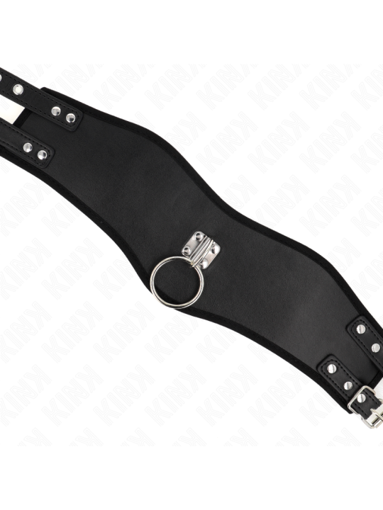KINK - ZWART 65 CM BREEDTE VERSTELBAAR 40-55 CM X 10 CM LIJNHALSBAND