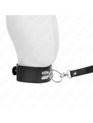 KINK - LAISSE CLOUTÉE 116 CM COLLIER AVEC SANGLE EN CUIR 50 X 5 CM