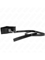 KINK - COLAR COM TRELA 116 CM COM PREGOS PRATA MODELO 4 PRETO AJUSTÁVE