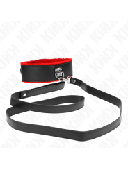 KINK - NECKLACE WITH BELT 116 CM WITH RED LEATHER STRAP ADJUSTABLE 40-
