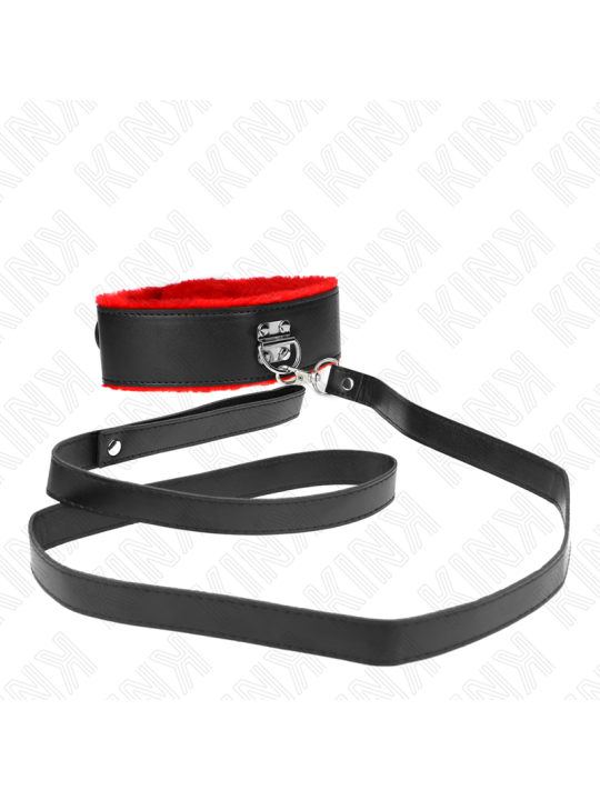KINK - NECKLACE WITH BELT 116 CM WITH RED LEATHER STRAP ADJUSTABLE 40-