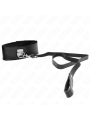 KINK - COLLAR CON CORREA 116 CM DE PIEL NEGRO AJUSTABLE 40-48 CM X 6 C
